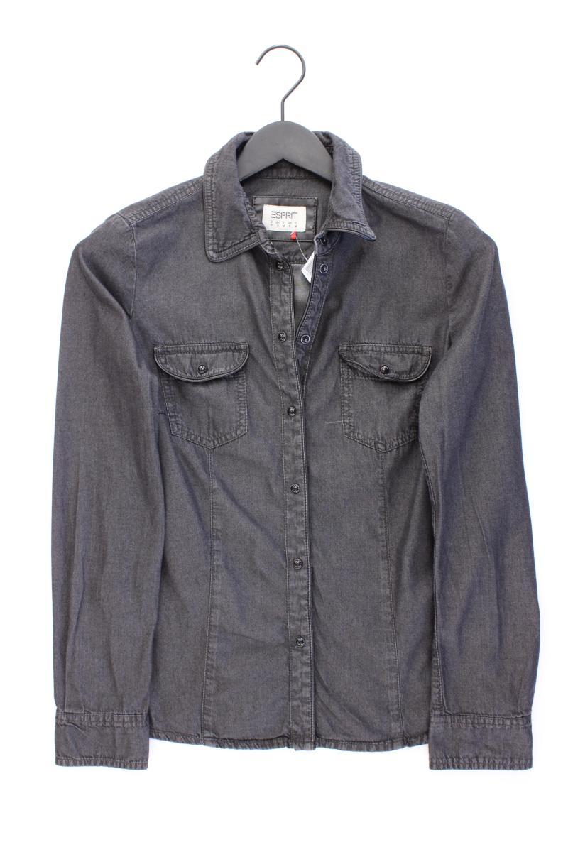 Esprit Langarmbluse Gr. S grau aus Baumwolle