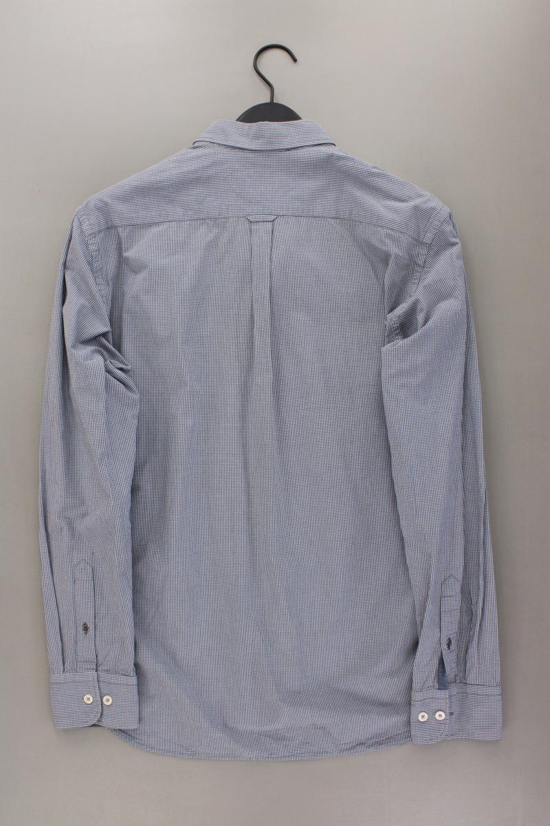 Marc O'Polo Karohemd für Herren Gr. Hemdgröße 41/42 kariert Langarm grau