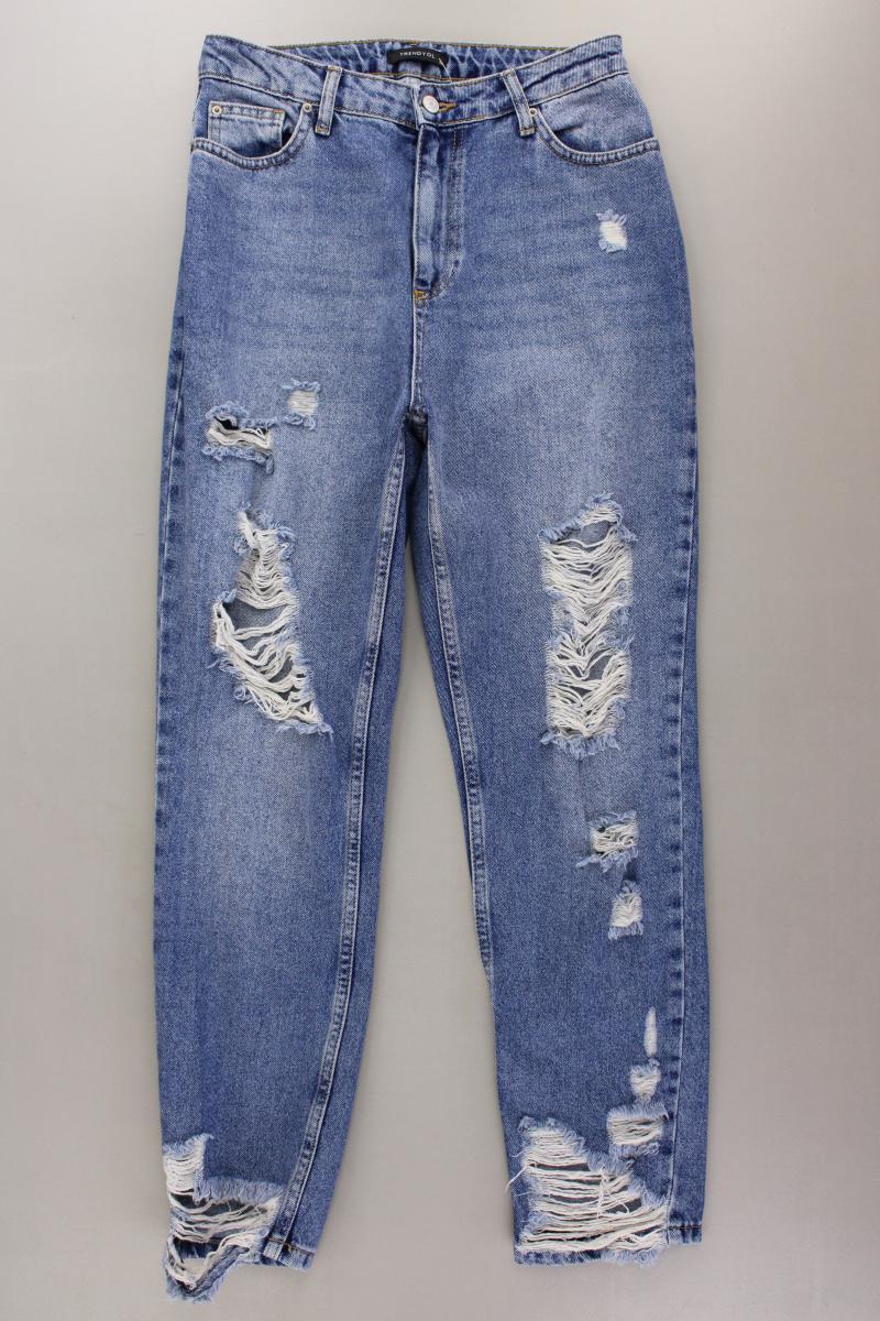 Trendyol Mom Jeans Gr. 36 blau aus Baumwolle