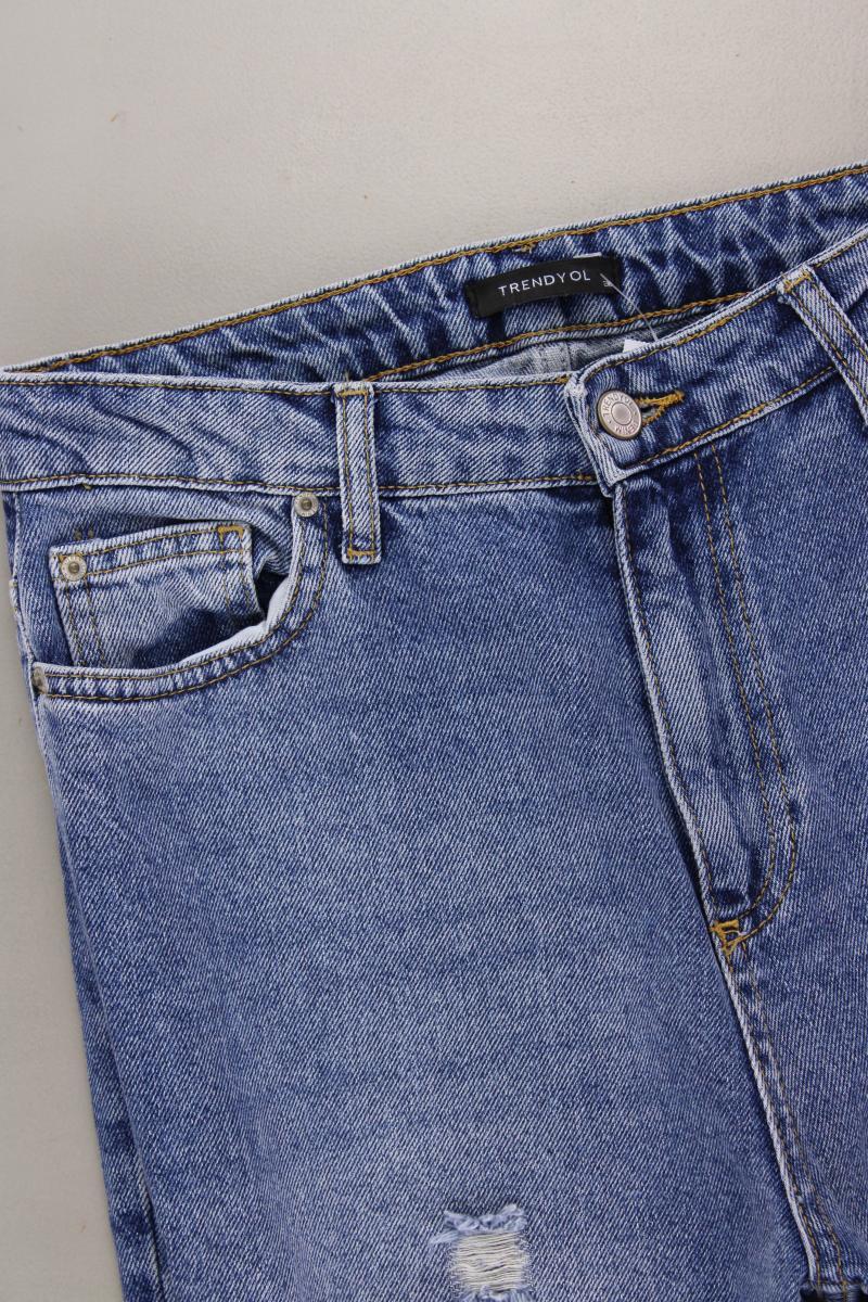Trendyol Mom Jeans Gr. 36 blau aus Baumwolle