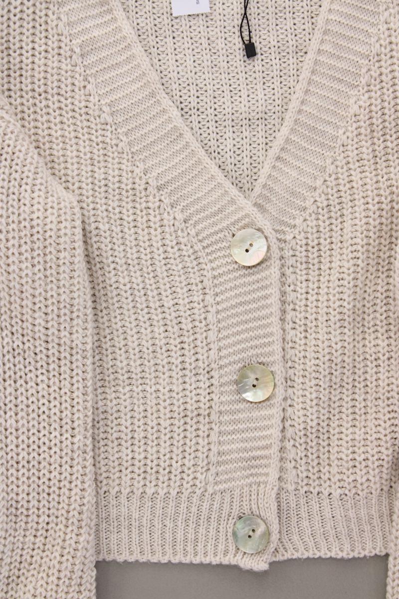 SassyClassy Strickjacke Gr. L neuwertig Langarm creme aus Polyacryl