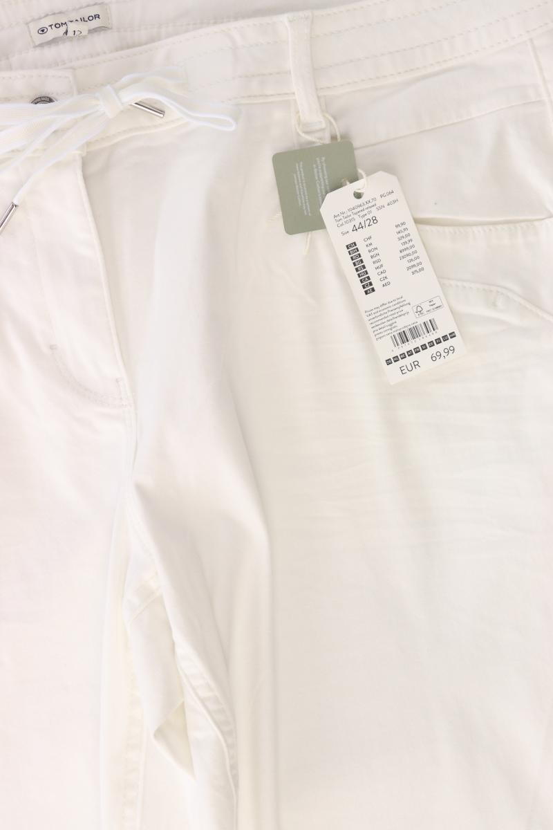 Tom Tailor Hose Gr. 44/L28 neu mit Etikett Neupreis: 69,99€! weiß aus Baumwolle