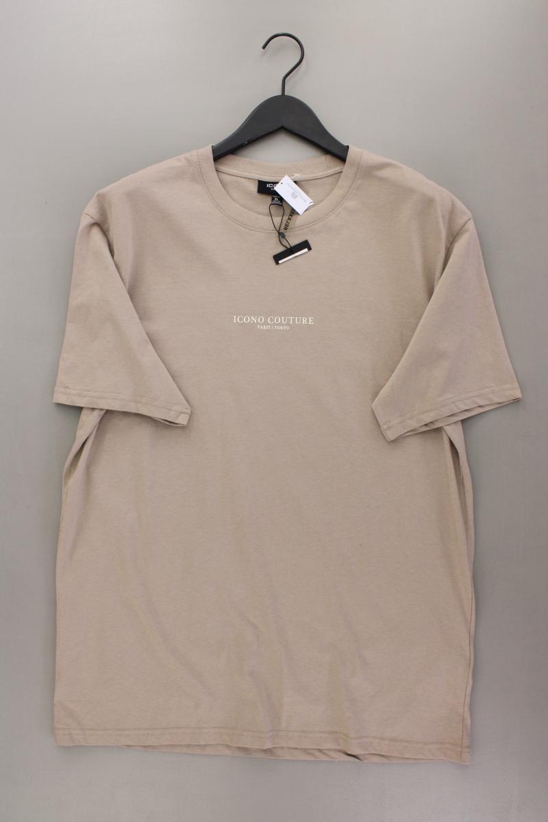 Icono Shirt Relaxed Fit für Herren Gr. XL neu mit Etikett Kurzarm braun