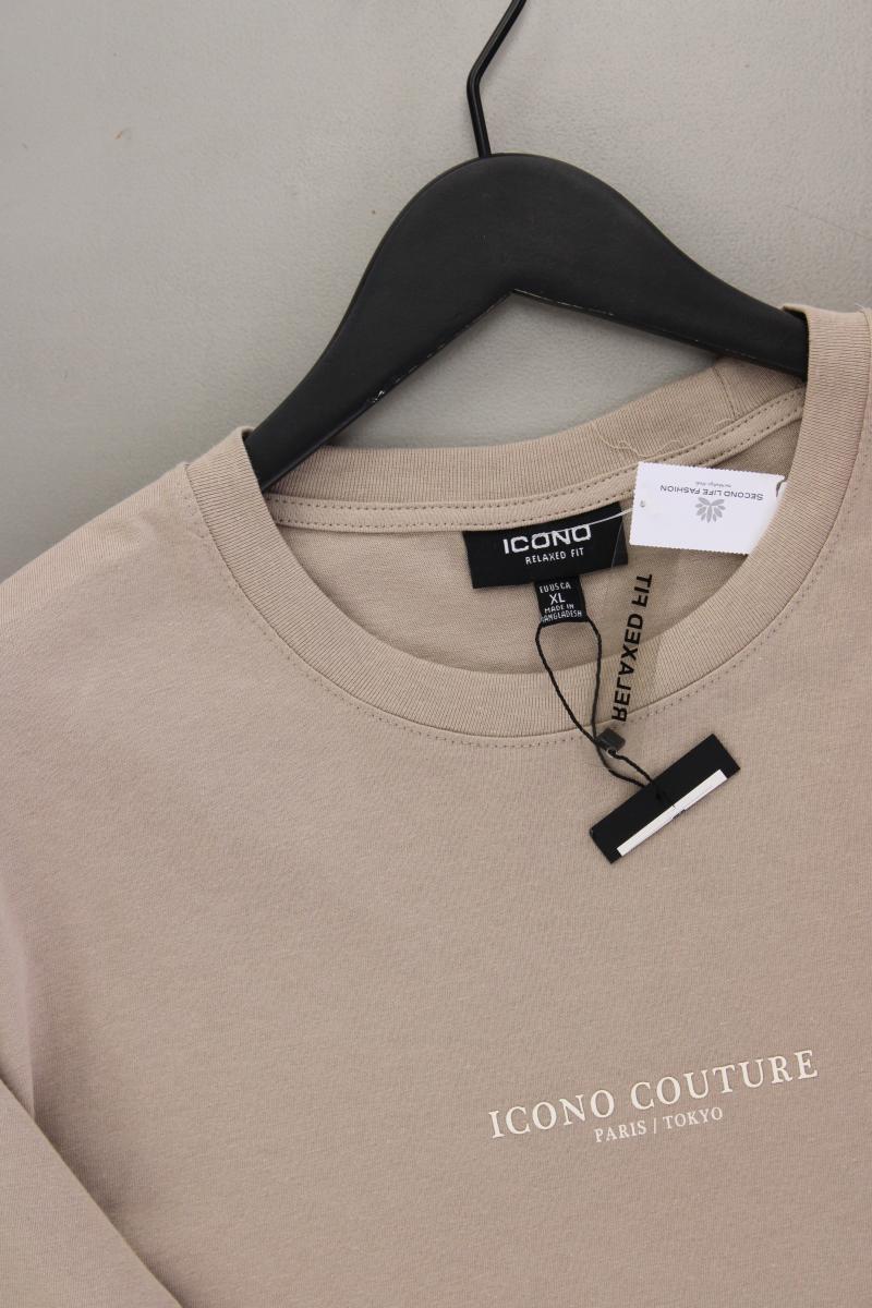 Icono Shirt Relaxed Fit für Herren Gr. XL neu mit Etikett Kurzarm braun
