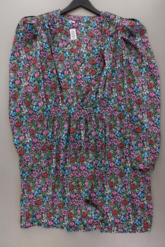 Mango Langarmkleid Gr. XXL mit Blumenmuster mehrfarbig