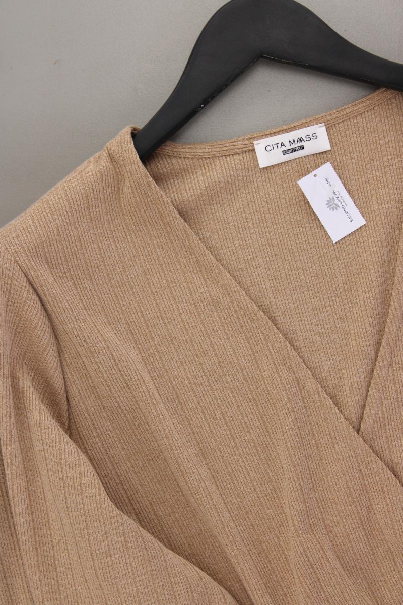 About You x Cita Maass Stretchkleid Gr. 50 neuwertig Langarm braun aus Polyester