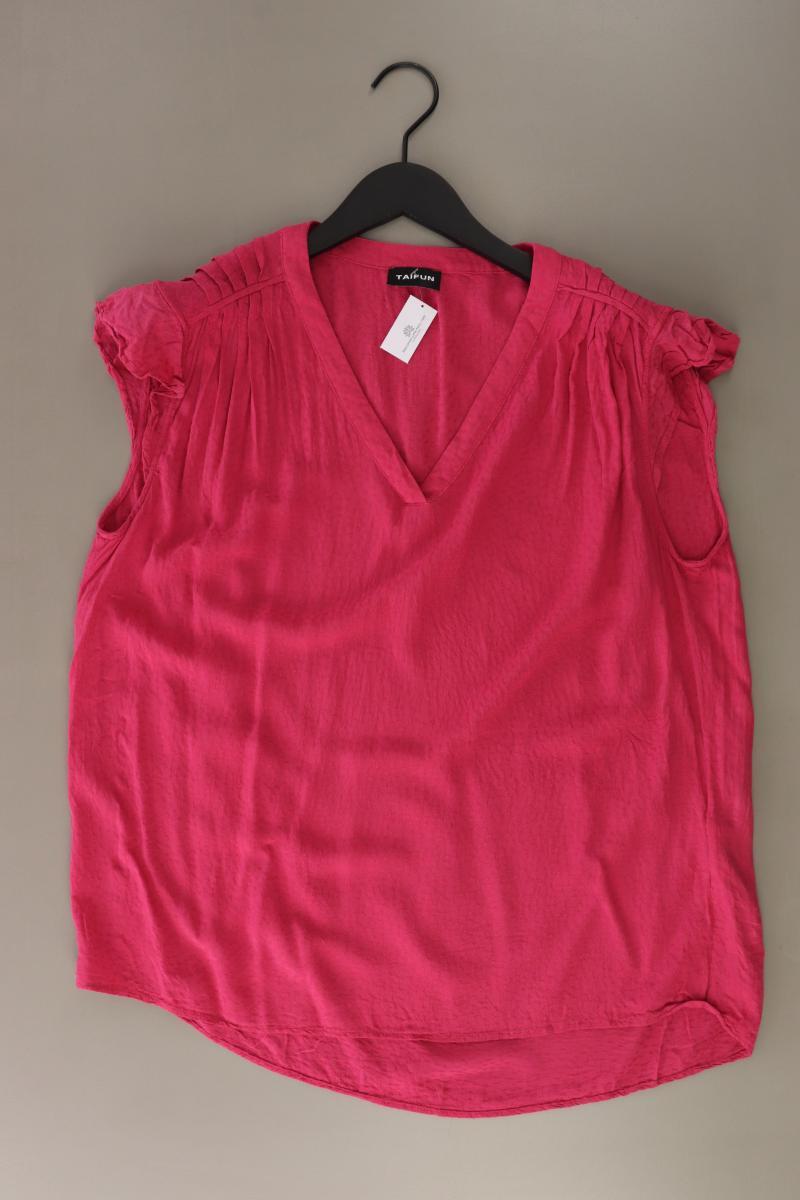 Taifun Kurzarmbluse Gr. 44 pink
