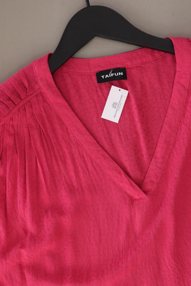 Taifun Kurzarmbluse Gr. 44 pink