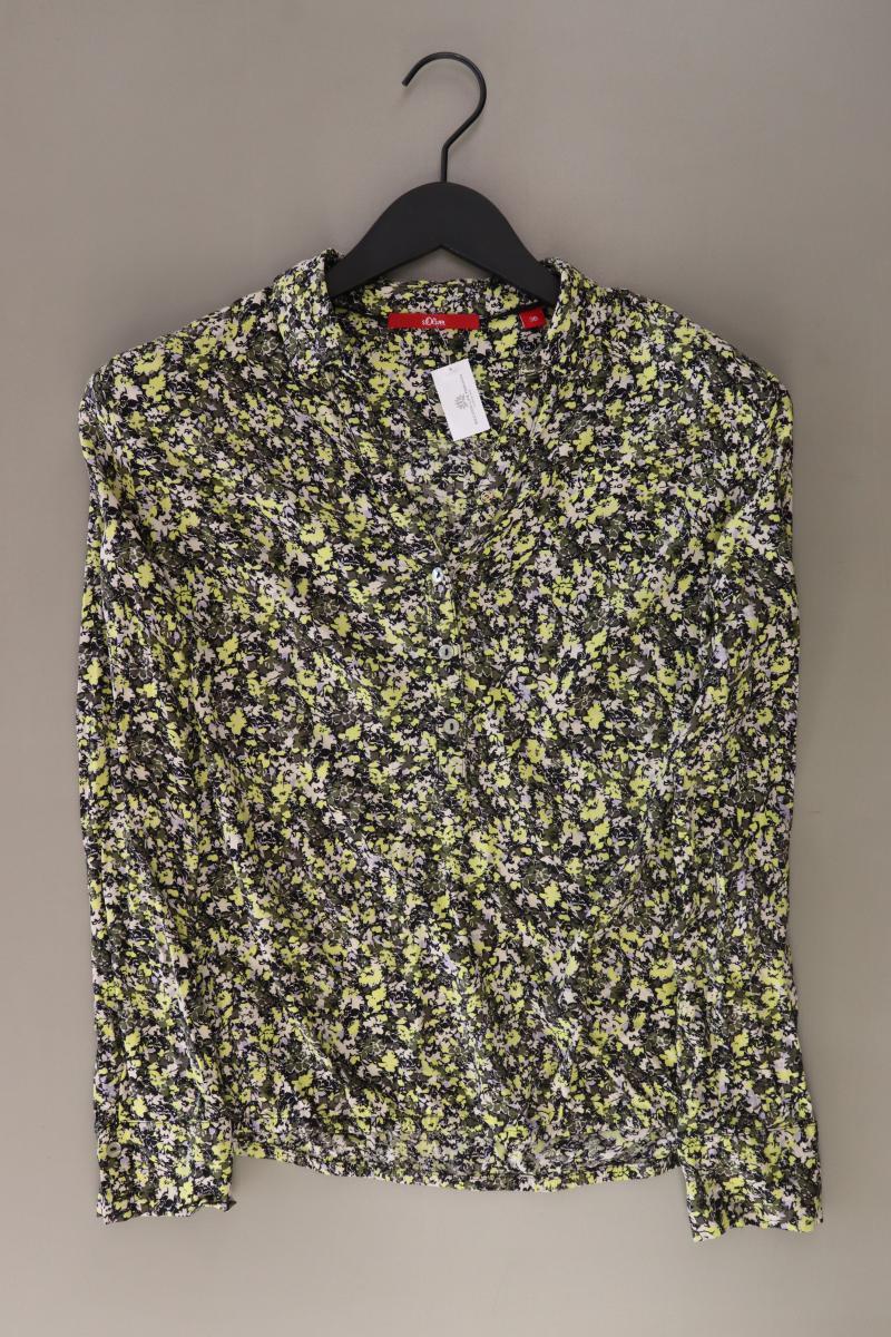 s.Oliver Langarmbluse Gr. 36 mit Blumenmuster gelb