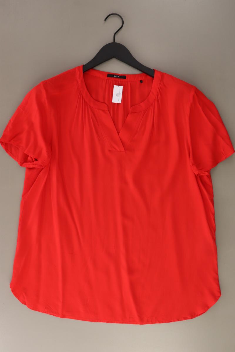 Zero Kurzarmbluse Gr. 44 neuwertig rot aus Viskose
