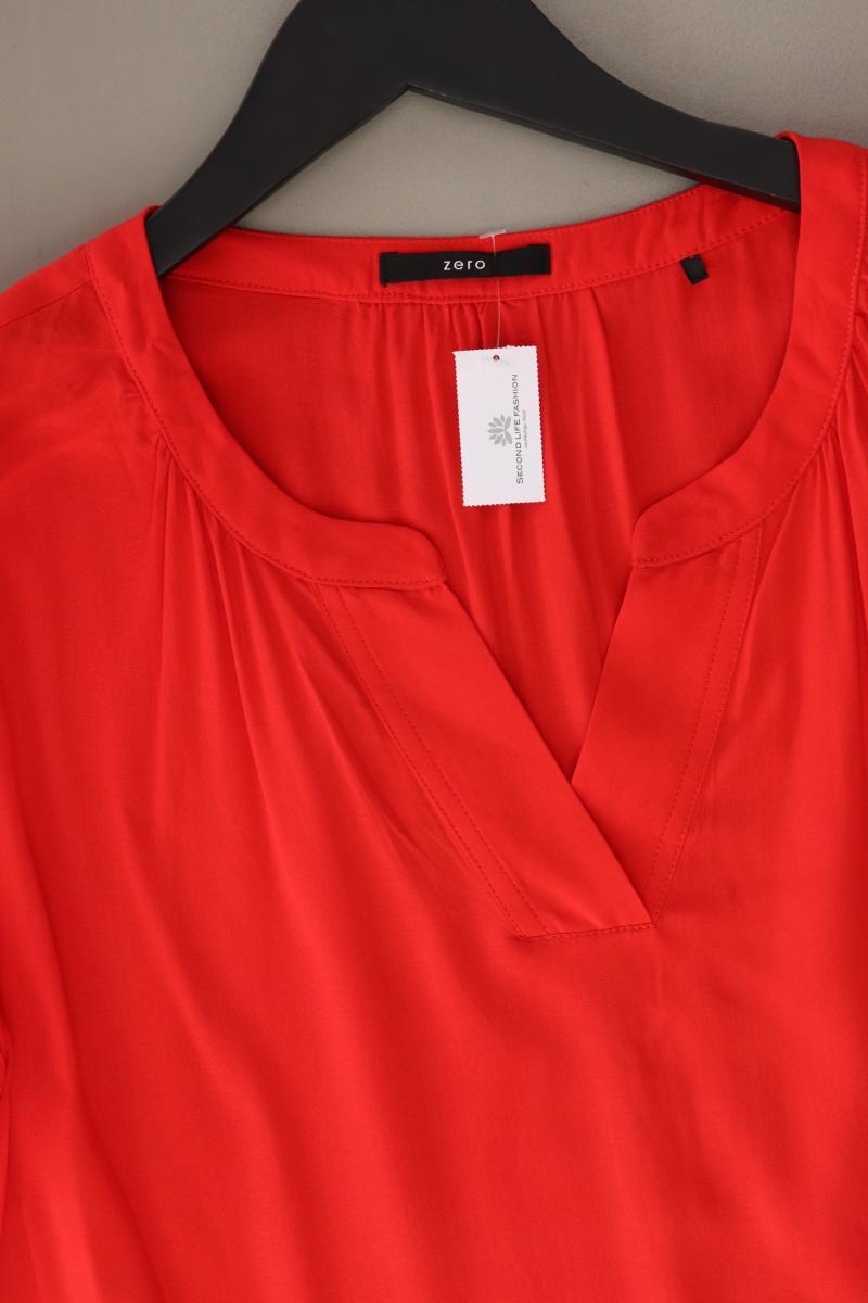 Zero Kurzarmbluse Gr. 44 neuwertig rot aus Viskose