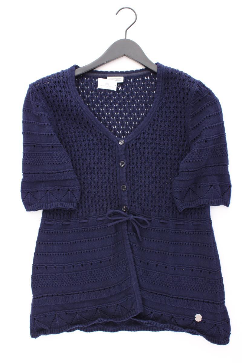 Street One Strickshirt Gr. 42 Kurzarm blau