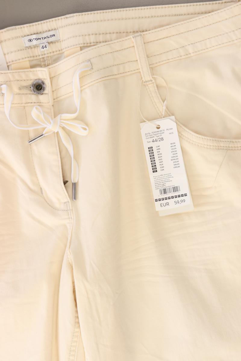Tom Tailor Hose Gr. 44/L28 neu mit Etikett Neupreis: 59,99€! creme aus Baumwolle