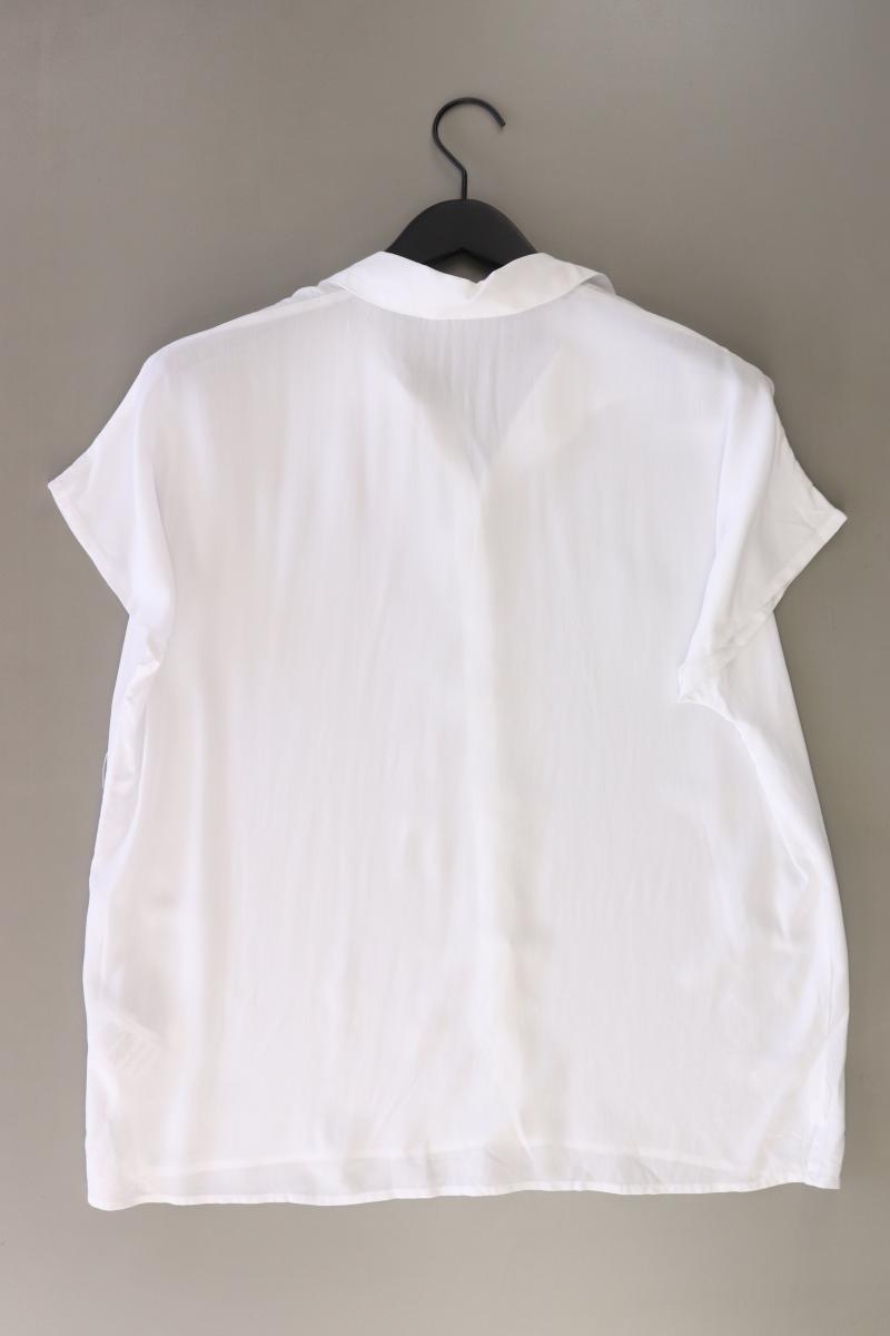 Christian Berg Kurzarmbluse Gr. 40 neuwertig weiß aus Viskose