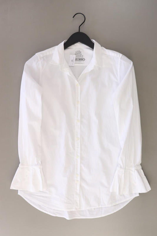 Mos Mosh Langarmbluse Gr. M weiß aus Baumwolle