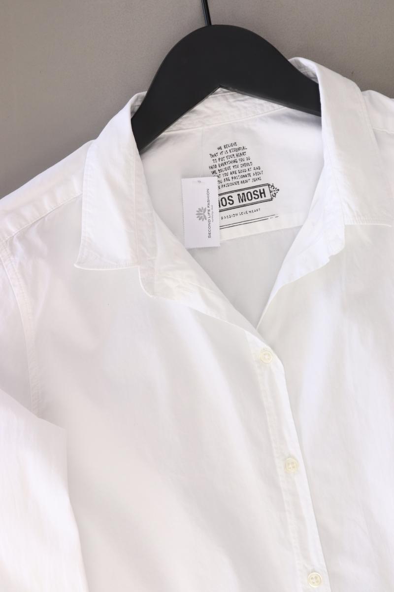 Mos Mosh Langarmbluse Gr. M weiß aus Baumwolle
