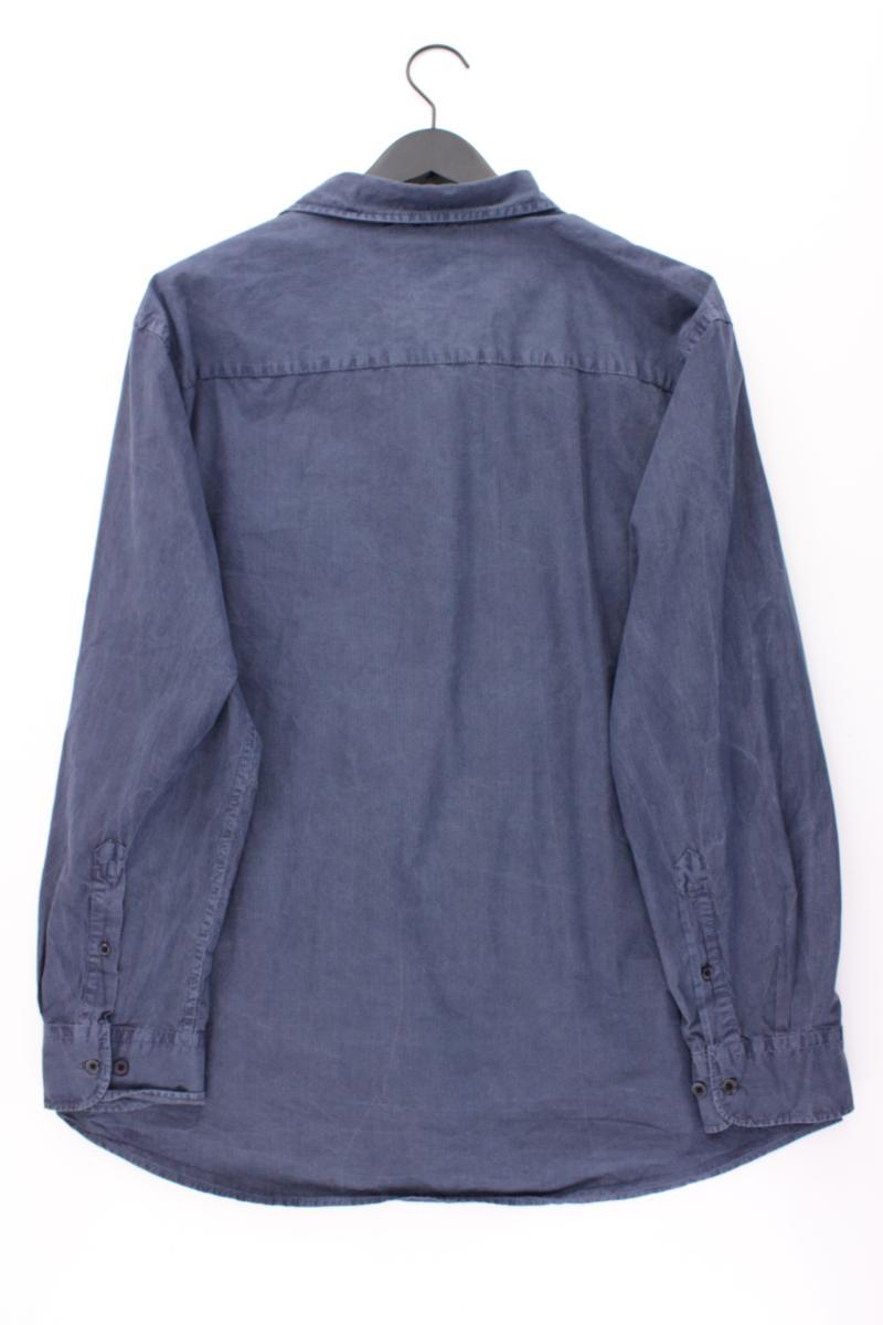 Engbers Langarmhemd Gr. 4XL für Herren Gr. XXXL blau aus Baumwolle