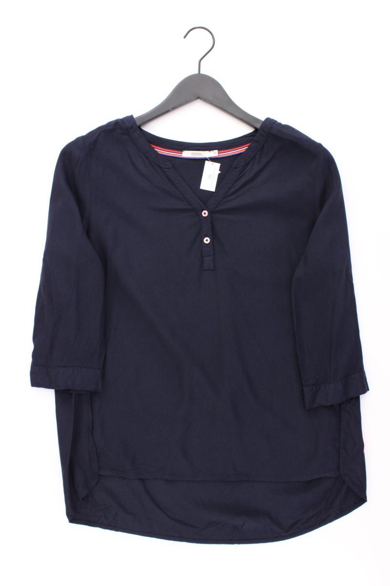 Cecil Classic Bluse Gr. M neuwertig 3/4 Ärmel blau