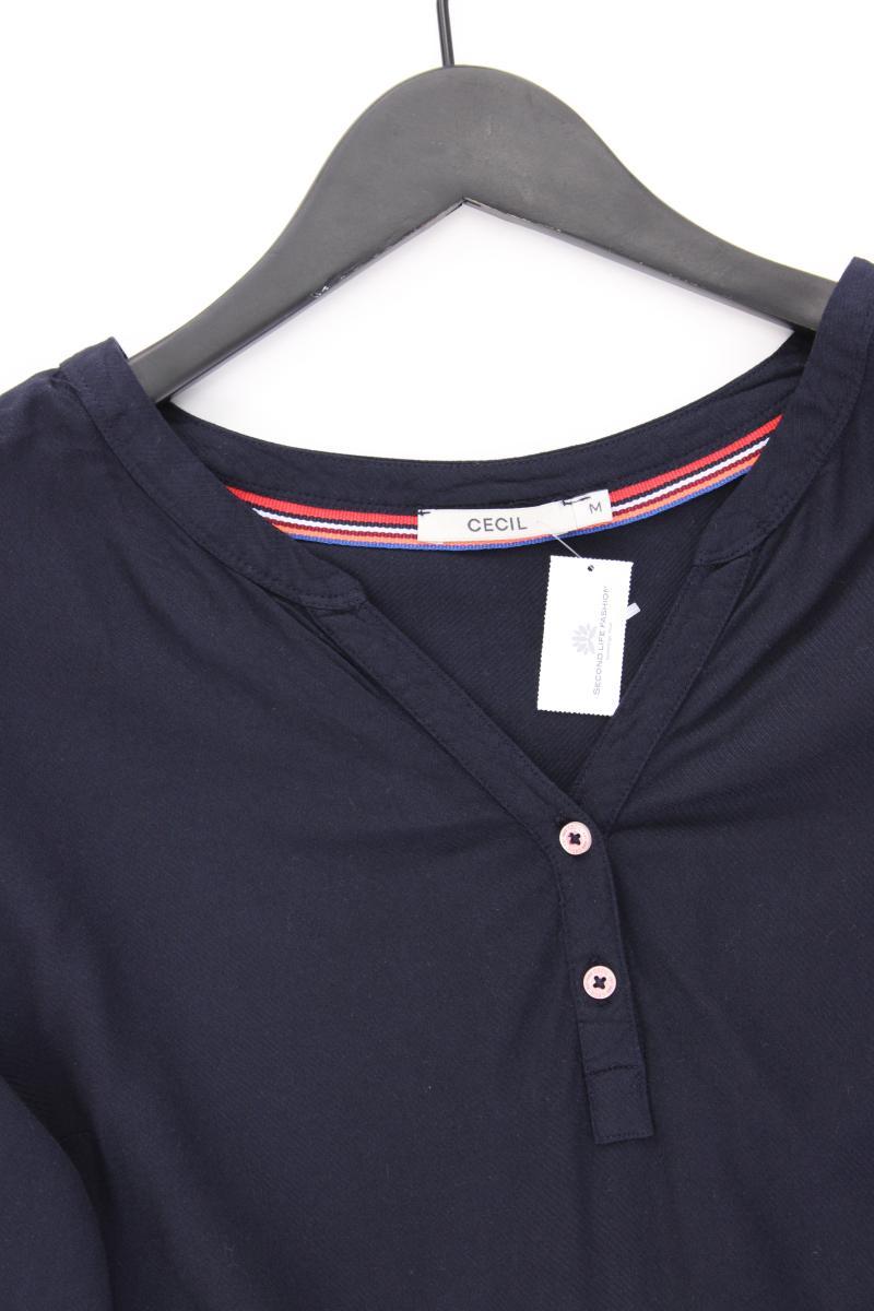 Cecil Classic Bluse Gr. M neuwertig 3/4 Ärmel blau