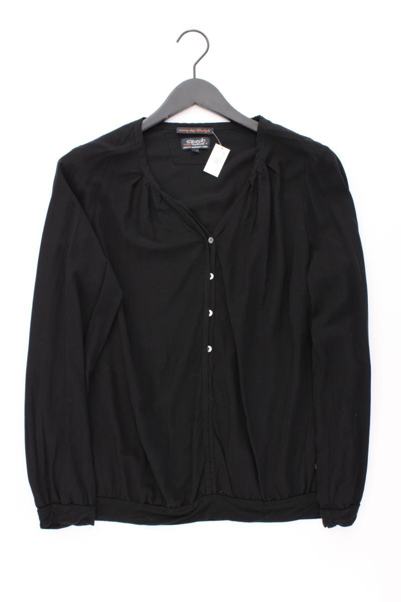 s'questo Langarmbluse Gr. 40 schwarz aus Viskose