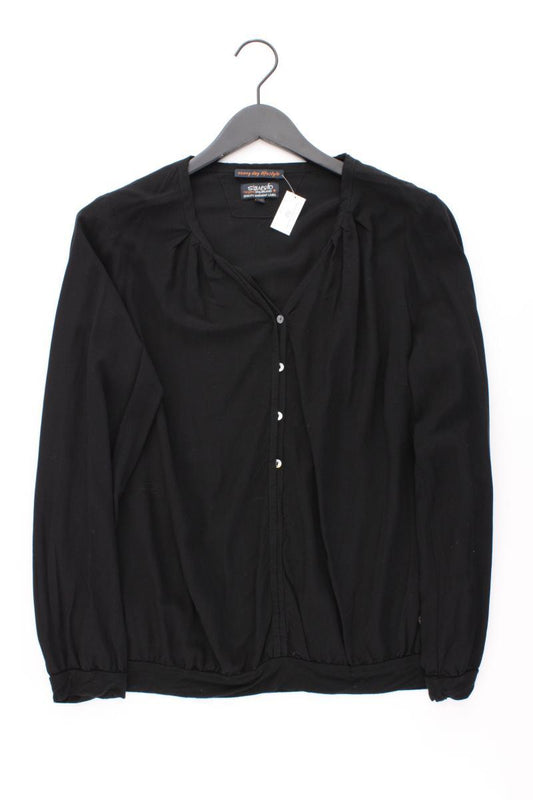 s'questo Langarmbluse Gr. 40 schwarz aus Viskose