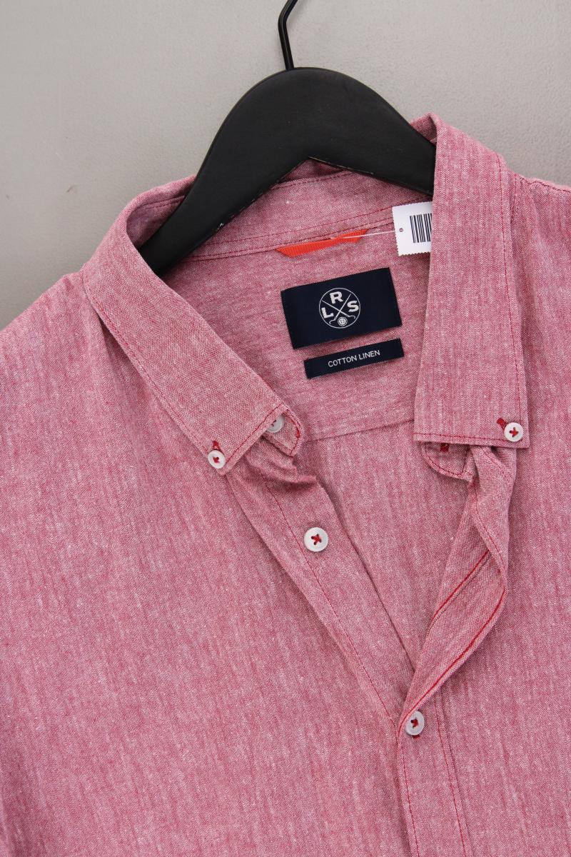 Lerros Kurzarmhemd für Herren Gr. XXXL rot aus Baumwolle