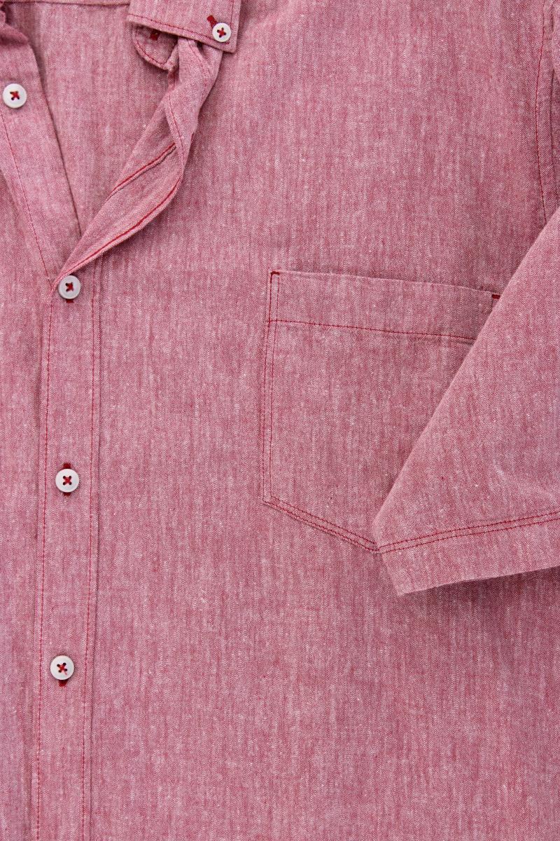 Lerros Kurzarmhemd für Herren Gr. XXXL rot aus Baumwolle