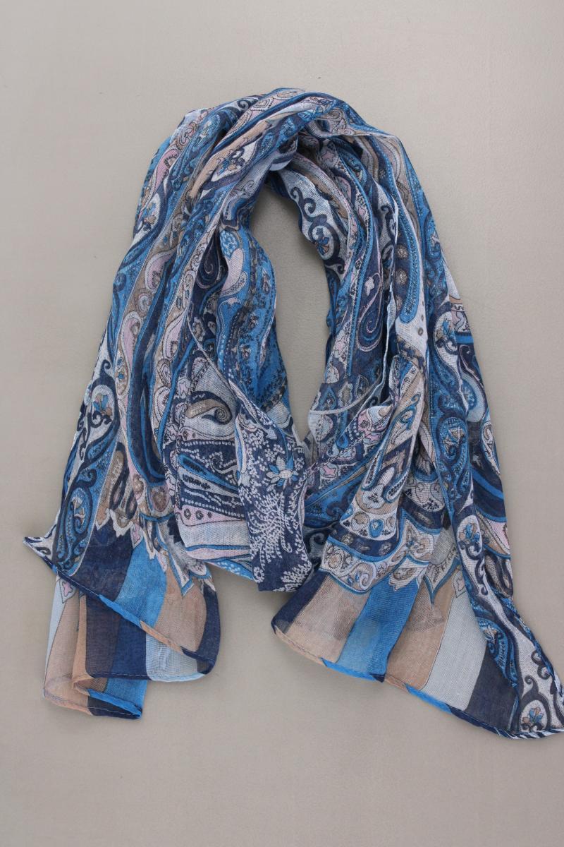 Tuch mit Paisleymuster blau aus Polyester