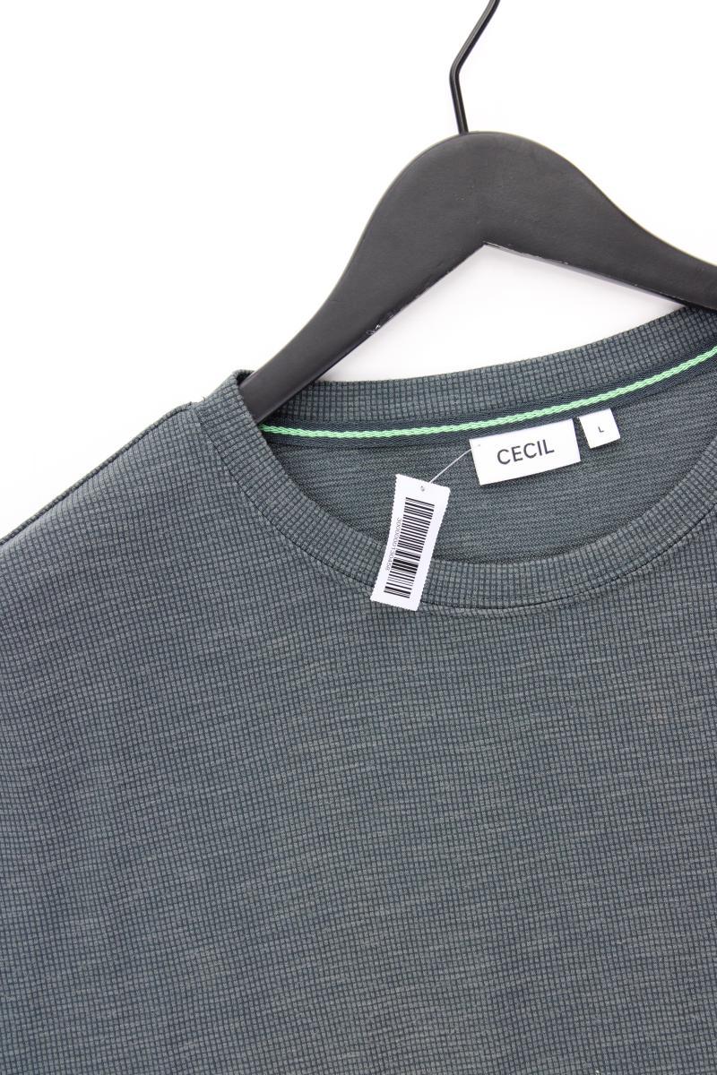 Cecil T-Shirt Gr. L Kurzarm grün