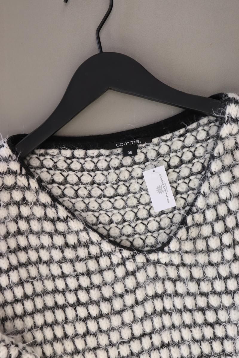 comma, Grobstrickpullover Gr. 38 grau aus Polyamid