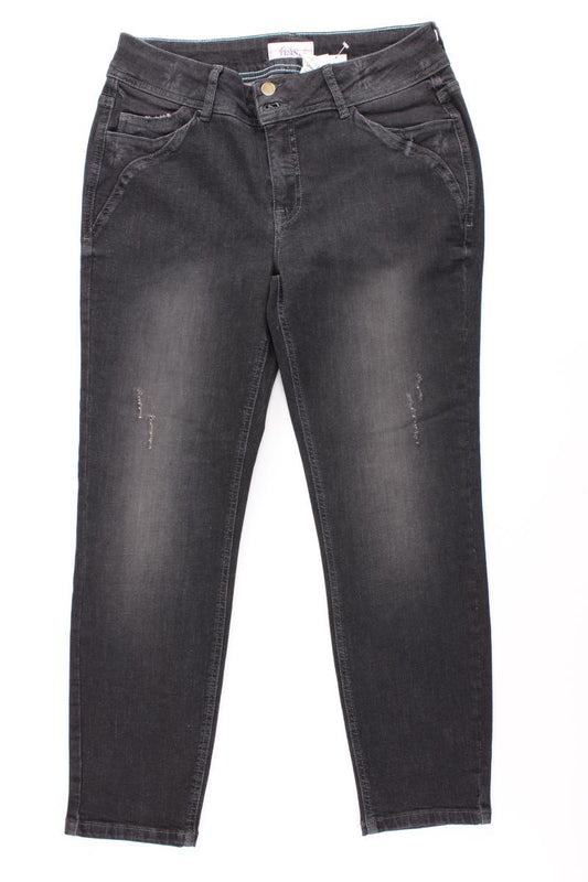 Linea Tesini Straight Jeans Gr. 42 neuwertig grau aus Baumwolle