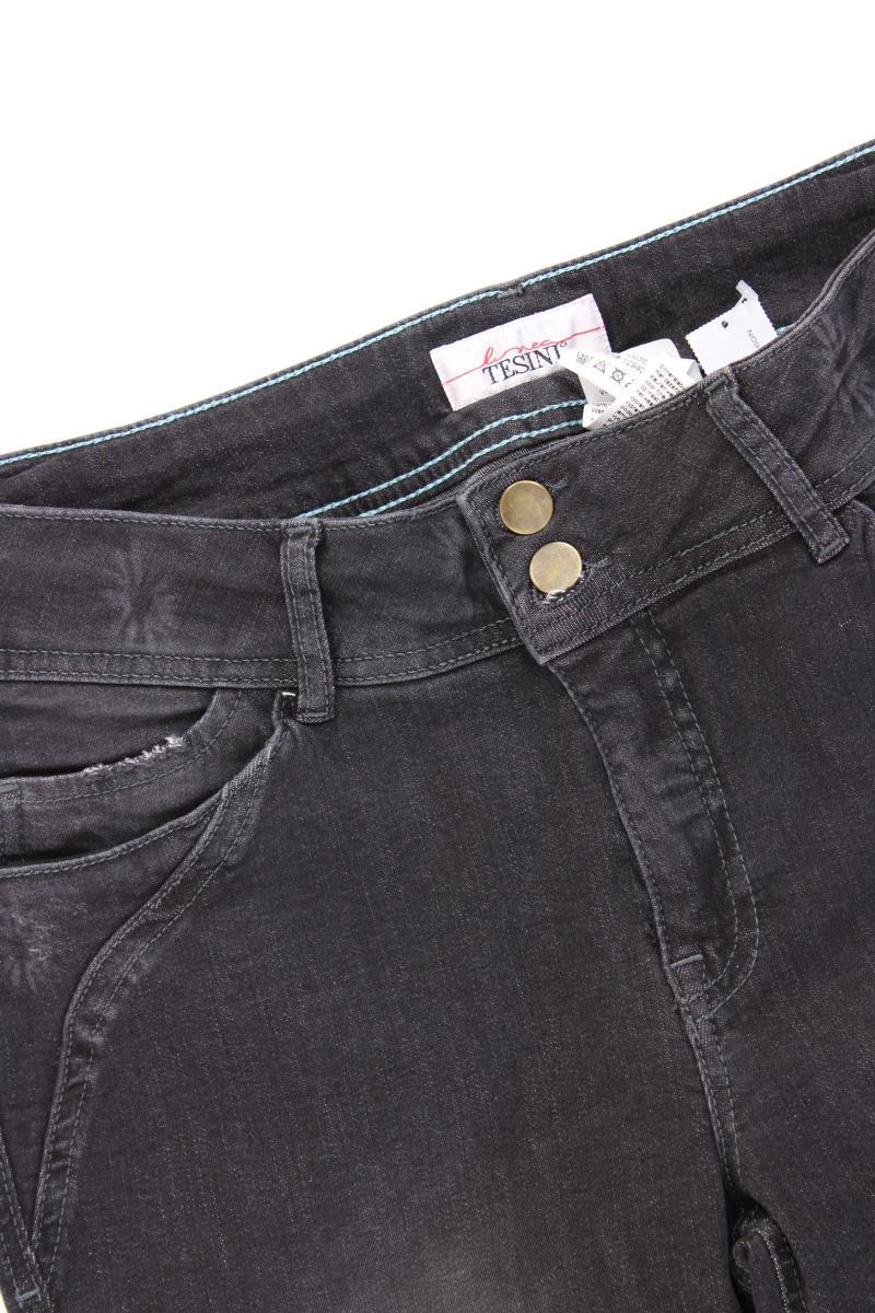 Linea Tesini Straight Jeans Gr. 42 neuwertig grau aus Baumwolle