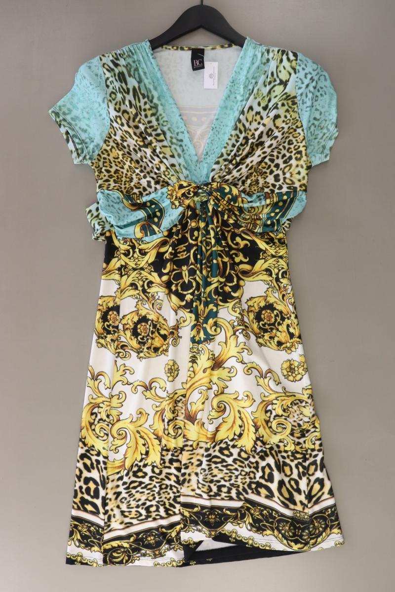 Best Connections Stretchkleid Gr. 40 mit Tierdruck Kurzarm mehrfarbig