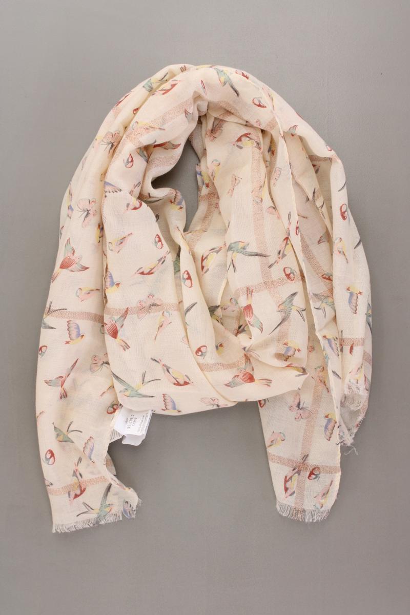Tuch mit Vogelmuster mit Tierdruck creme aus Polyester
