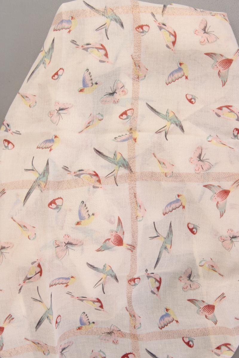 Tuch mit Vogelmuster mit Tierdruck creme aus Polyester