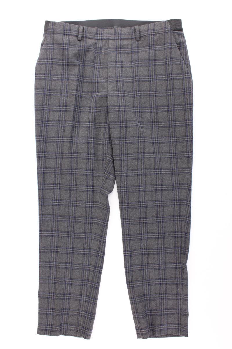 Uniqlo Stoffhose Gr. XL kariert grau aus Polyester