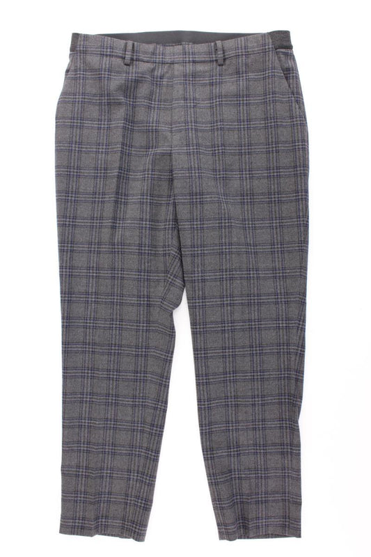 Uniqlo Stoffhose Gr. XL kariert grau aus Polyester
