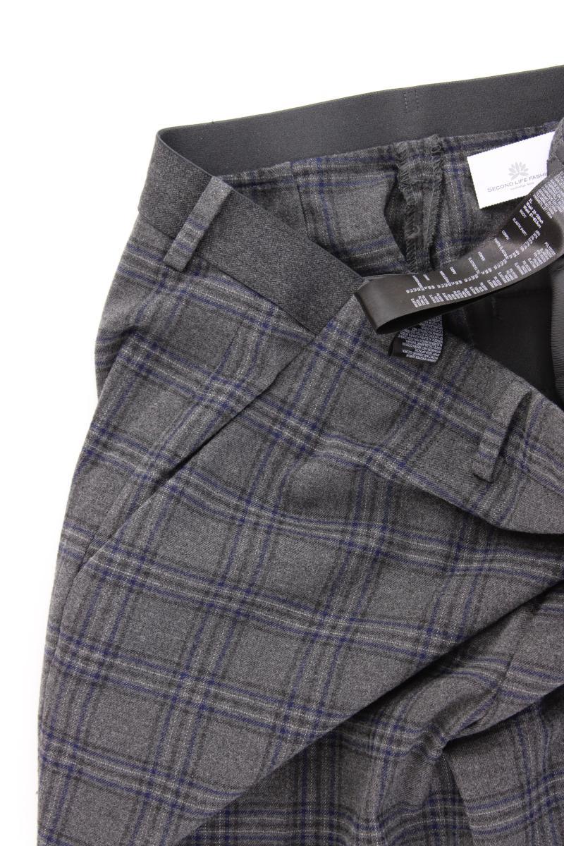 Uniqlo Stoffhose Gr. XL kariert grau aus Polyester