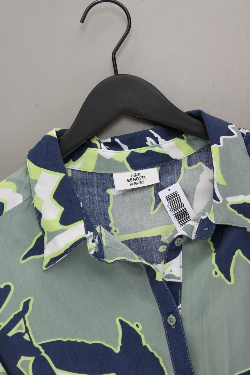 Gina Benotti Bluse Gr. 48/50 Langarm mehrfarbig aus Viskose