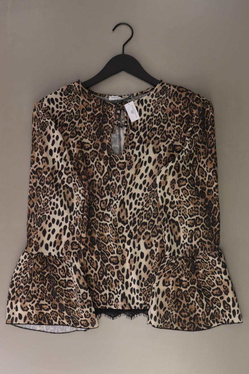 Rinascimento Langarmbluse Gr. XL mit Tierdruck braun