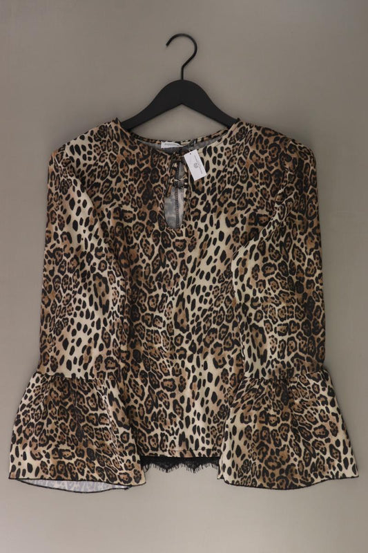 Rinascimento Langarmbluse Gr. XL mit Tierdruck braun