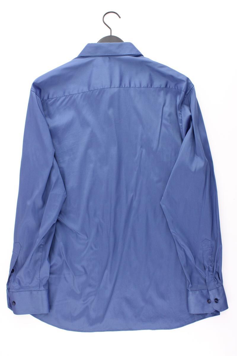 Eterna Langarmhemd für Herren Gr. Hemdgröße 44 neuwertig blau aus Lyocell