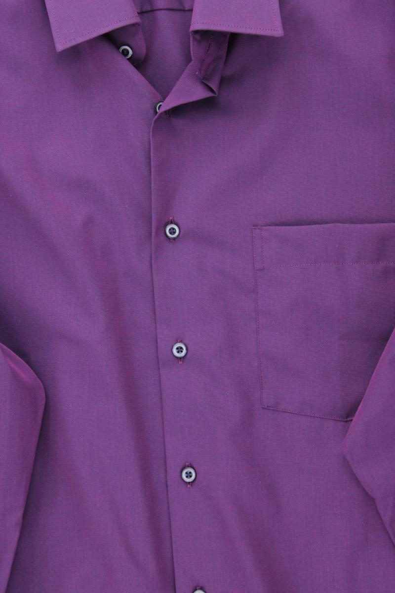 Eterna Langarmhemd für Herren Gr. Hemdgröße 43 neuwertig lila aus Baumwolle