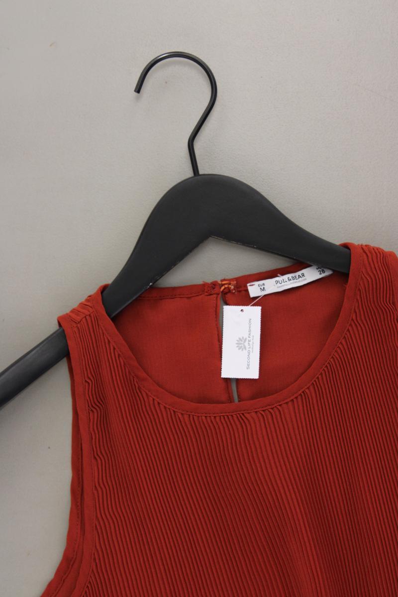 Pull&Bear Ärmellose Bluse Gr. M orange