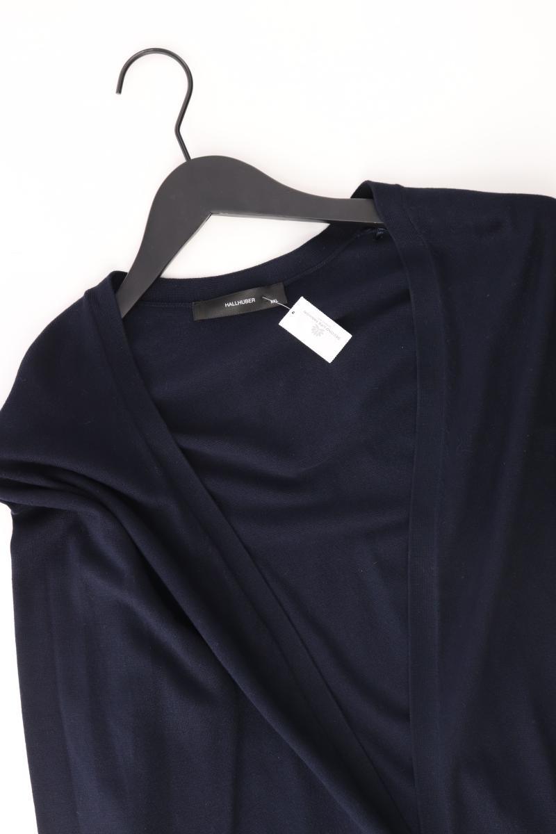 Hallhuber Strickjacke Gr. XXL Langarm blau aus Viskose