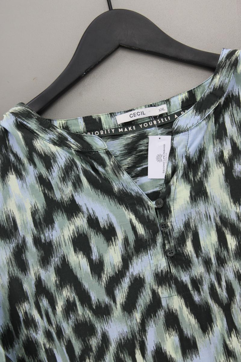 Cecil Classic Bluse Gr. XXL 3/4 Ärmel grün