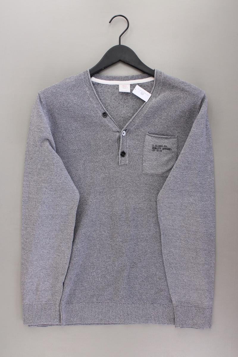 s.Oliver Feinstrickpullover für Herren Gr. L grau