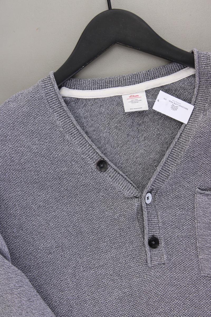 s.Oliver Feinstrickpullover für Herren Gr. L grau
