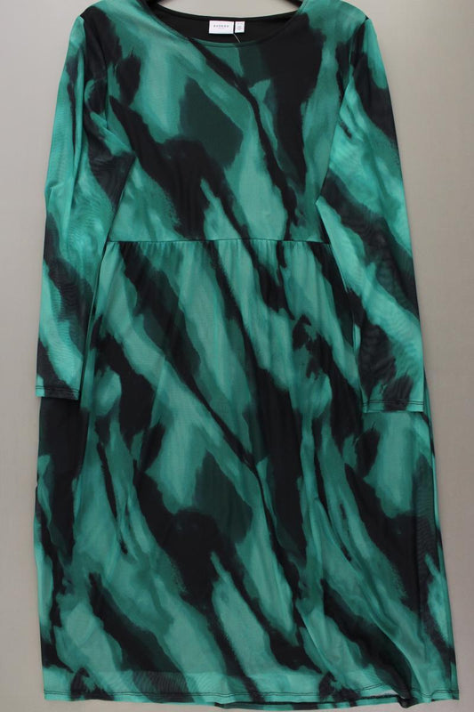 Vila Evoked Landarmkleid Gr. 48 mit Batikmuster neuwertig Langarm grün