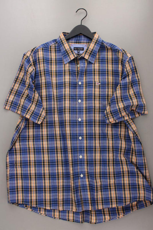 Paul R. Smith Karohemd für Herren Gr. Hemdgröße 47/48 kariert Kurzarm blau